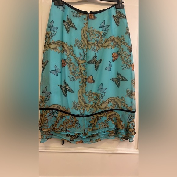 JS Collections MIDI BUTTERFLY SKIRT SIZE 4 - Picture 3 of 3